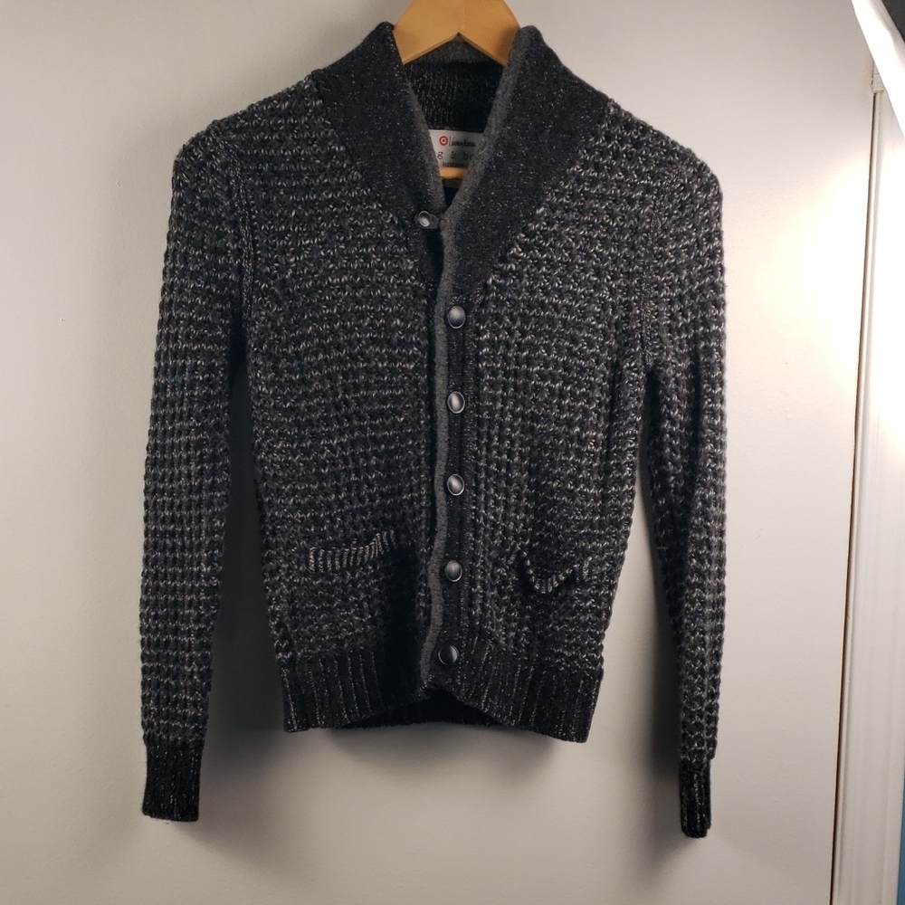 Rag & Bone Neiman Marcus Target Sweater Cardigan Wool Blend Gray  Boy Medium